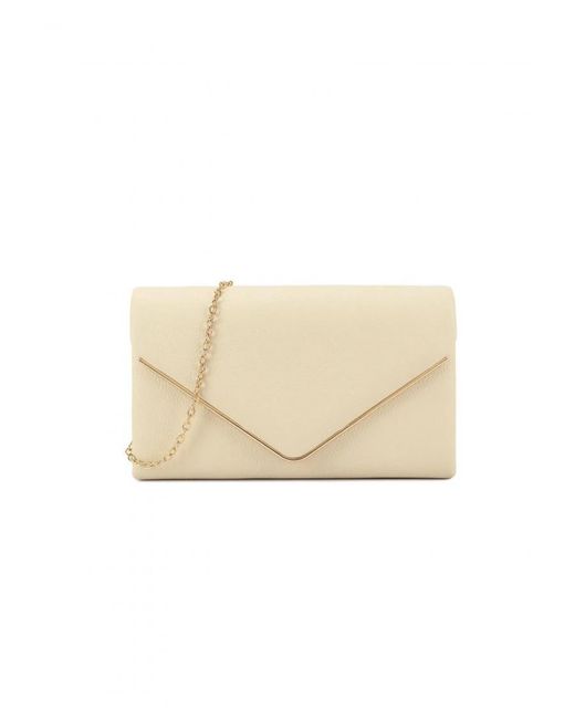 Where's That From Natural 'Sculpt' Clutch With Gleaming Detail