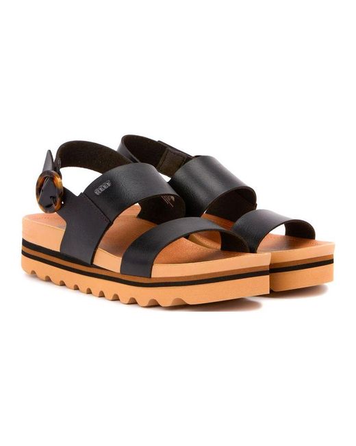 Reef Black Vista Hi Buckle Sandals