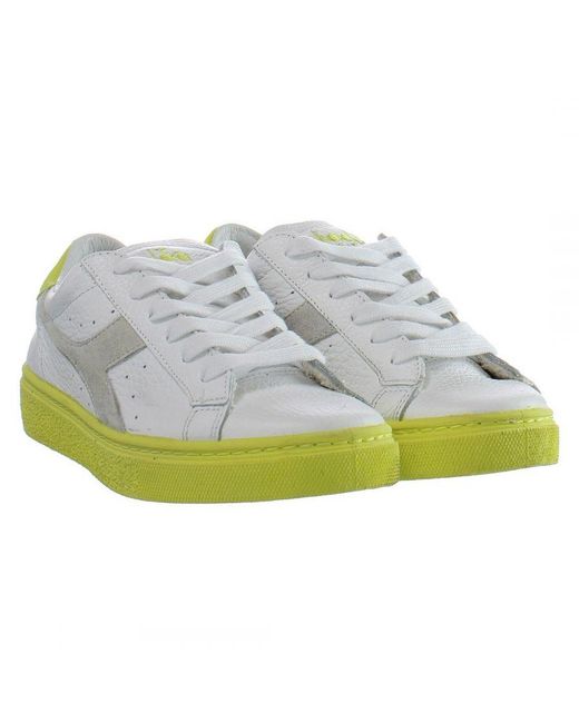 Diadora Green Montecarlo H Color Block /Tellow Trainers