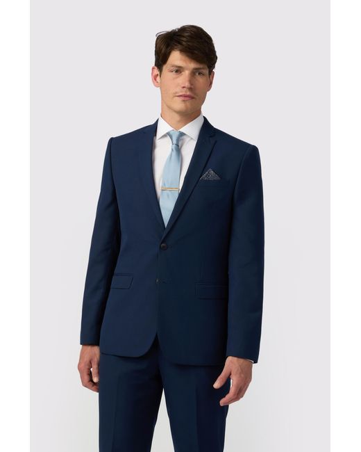 Limehaus Blue Slim Fit Jacket for men