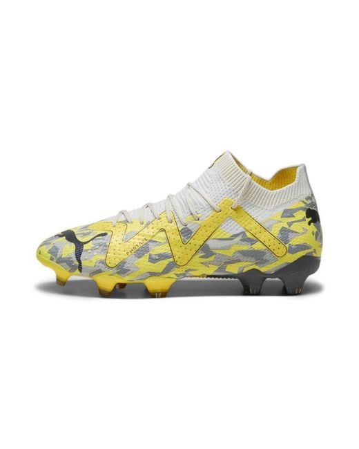 PUMA Yellow Future Ultimate Fg/Ag Football Boots