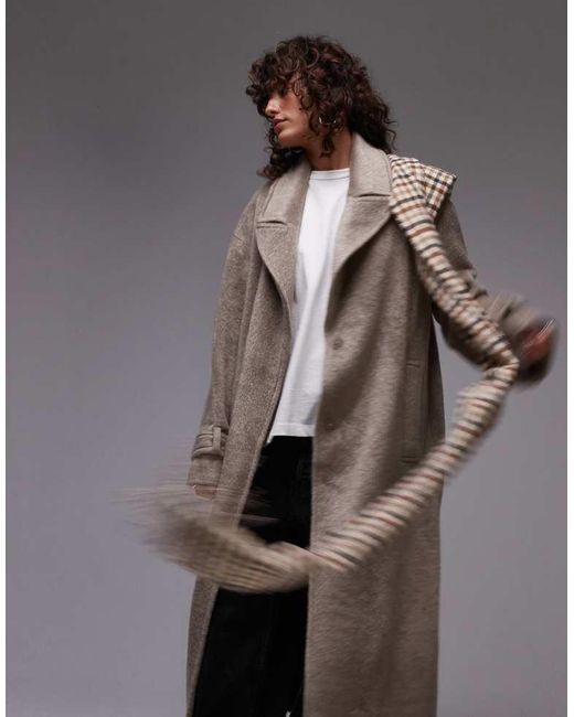 TOPSHOP Gray Chuck On Coat