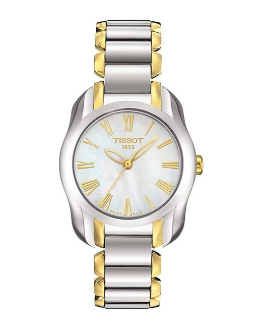 Tissot T-wave Dames Horloge Multi T0232102211300 in het Metallic