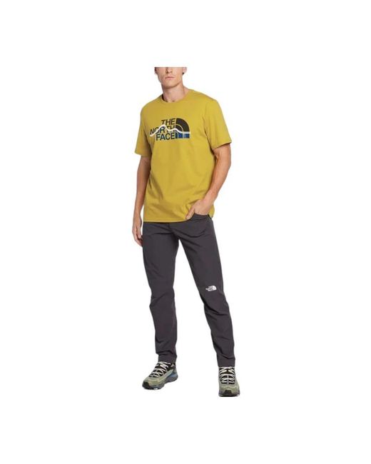 The North Face Yellow T Shirt for men