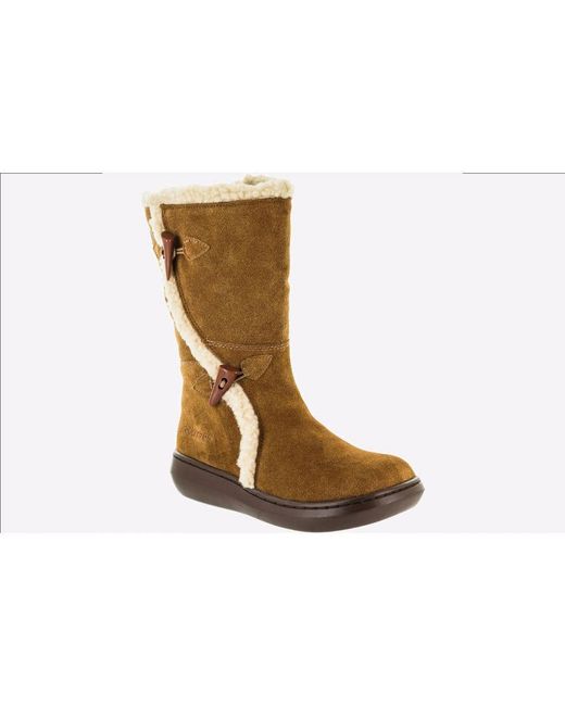 Rocket Dog Black Slope Mid-Calf Suede Winter Boot