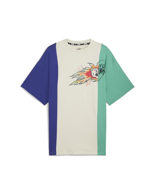 PUMA Blue Getting Crafty Basketball T-Shirt 5