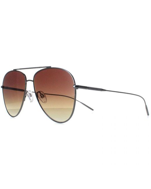 Ted Baker Brown Aviator Gunmetal Gradient Tb1625 Sutton for men