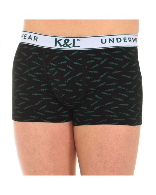 Kisses&Love Black Pack-3 Printed Breathable Fabric Boxers Kl3006 for men