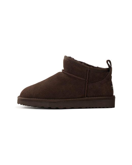 Aus Wooli Brown Australia Sheepskin Classic Ultra Mini Boots Airlie