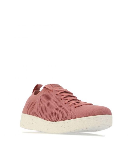 Fitflop Fit Flop Rally E01 Multi-knit Sneakers Voor , Rosé in het Pink