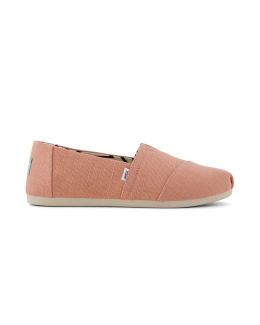 TOMS Pink Alpargata Classic Espadrille Shoes Medium Textile