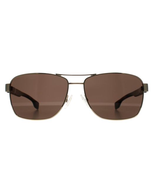 Boss Brown Aviator 1559/O/S Metal for men