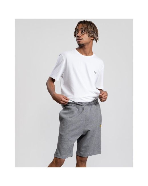 Lyle & Scott Gray Sweat Shorts Ml414Vog for men