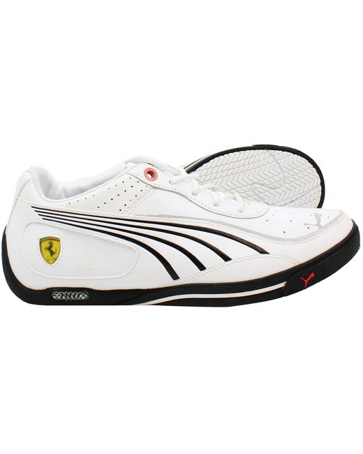 PUMA White Ferrari Sl Street Trainers for men