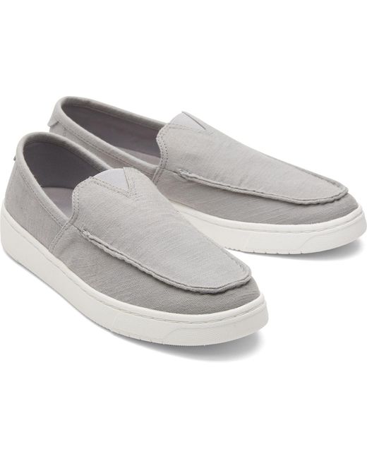 TOMS Gray Trvl Lite 100% Cotton Ultimate Espadrilles for men