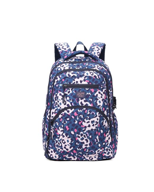 Aoking Rugzak Uniseks Leopard Print in het Blue