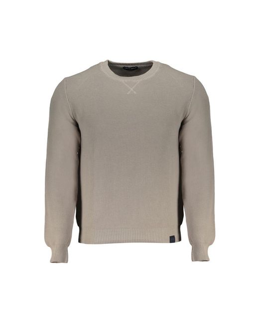 North Sails Gray Cotton Sweater for men