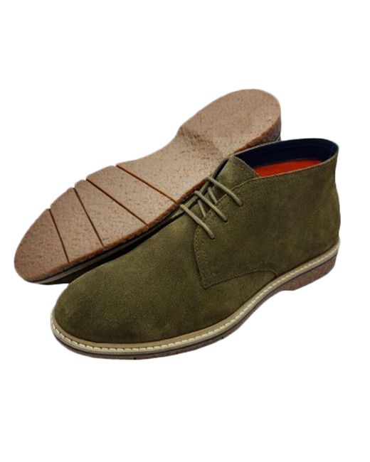 LB Comfort Green Percy Leather Boots for men