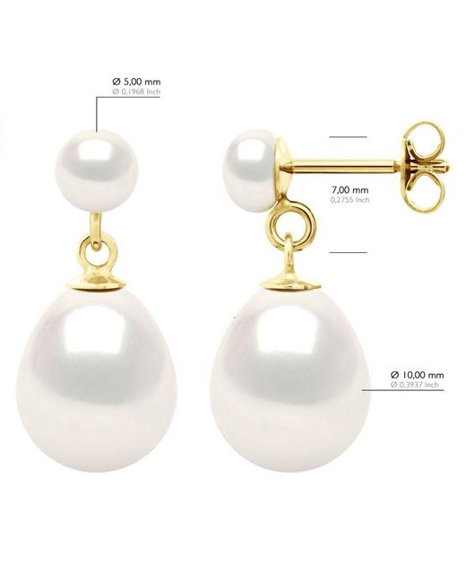 Ateliers Saint Germain White Double Earrings