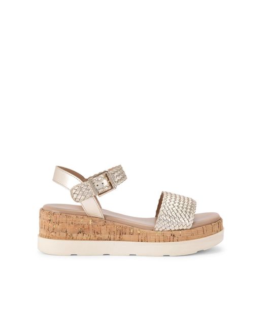 Carvela Kurt Geiger Natural Leather Serenita Weave Sandal Sandals