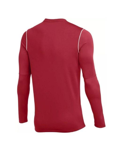 Nike Red Park 20 Crew Neck Long Sleeve Jersey T-Shirt for men