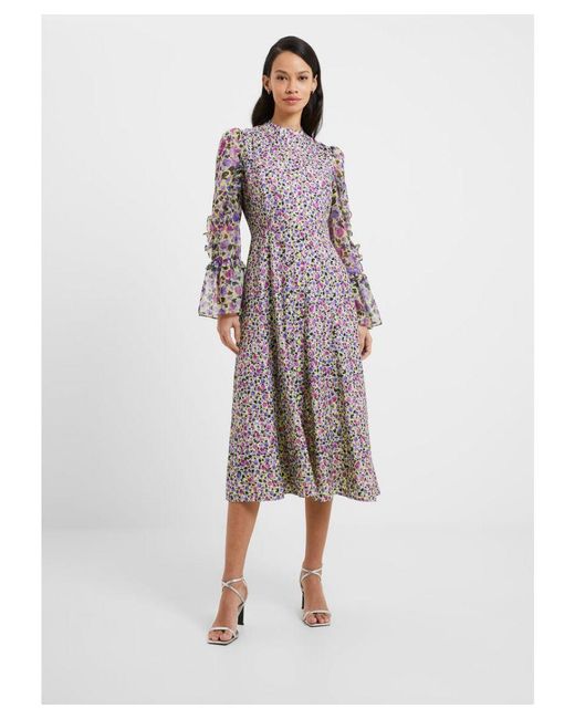French Connection Multicolor Alezzia Ely Jacquard Mix Dress