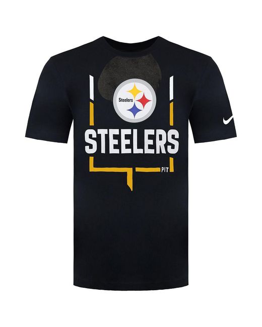 Nike Blue Nfl Pittsburgh Steelers Legend Goal Post T-Shirt for men