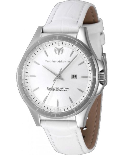 TechnoMarine Gray Tm-822039 Ladies Moonsun Watch