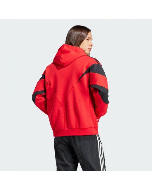 Adidas Originals Red Rekive Hoodie for men