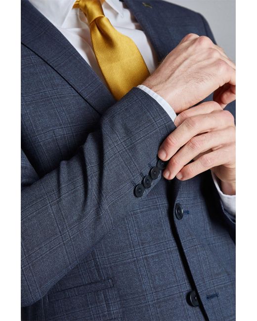 Ted Baker Blue Long Sleeve Slim Fit Suit Jacket for men