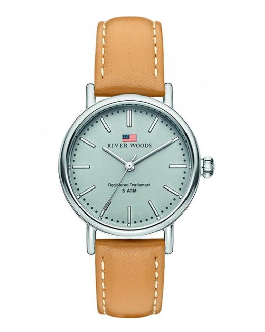 River Woods Blue Oswego Watch Rw340013 Leather