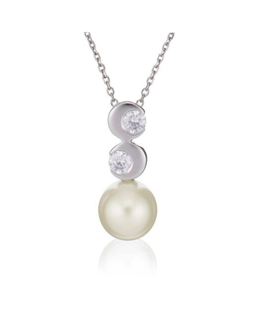 Orphelia Metallic 925 Sterling Pendant With Chain