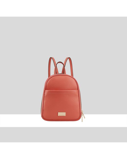 Paul Costelloe Red Mismi Leather Backpack