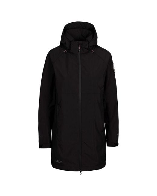 Trespass Black Ladies Lucille Dlx Waterproof Jacket ()