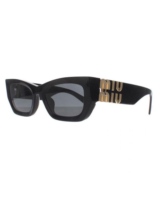 Miu Miu Black Rectangle Dark Mu09Ws