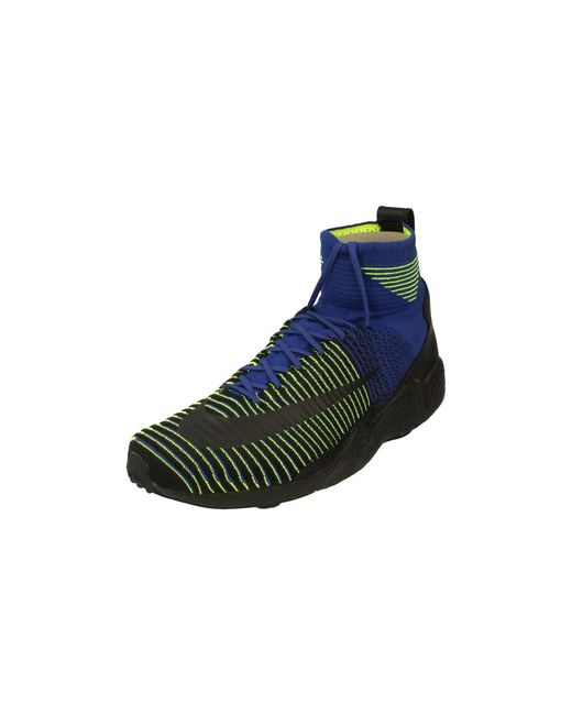 Nike Blue Zoom Mercurial Xi Fk Hi Top Trainers for men