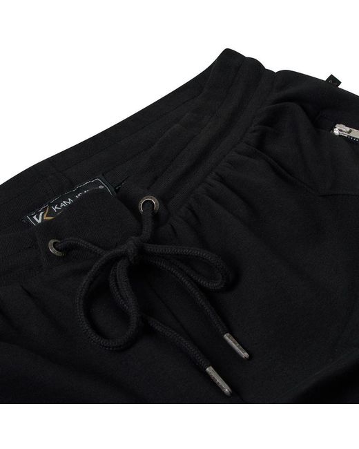 KAM Jeanswear Black Kam Interlock Shorts Zip Pocket Plus Size for men