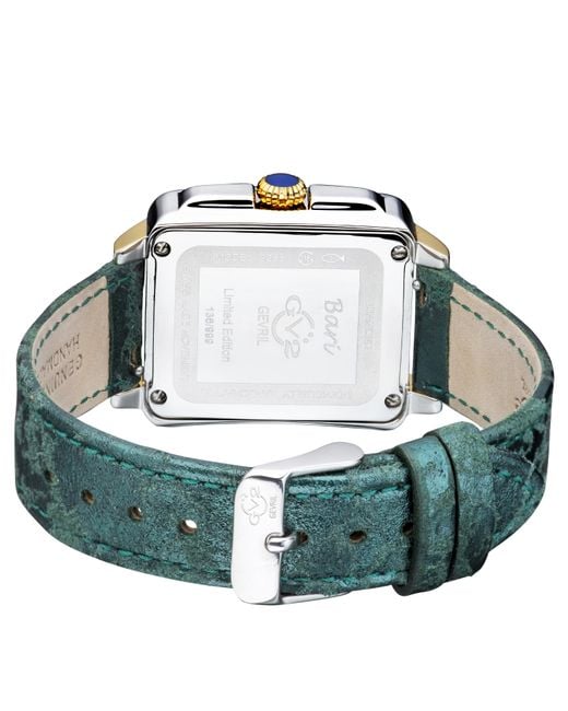 Gv2 Green 9255 Bari Swiss Quartz Diamond Watch
