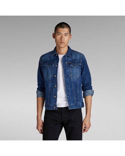 Raw blue denim jacket outlet