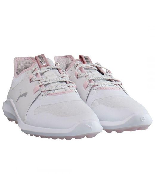 PUMA Gray Ignite Fasten8 Golf Shoes