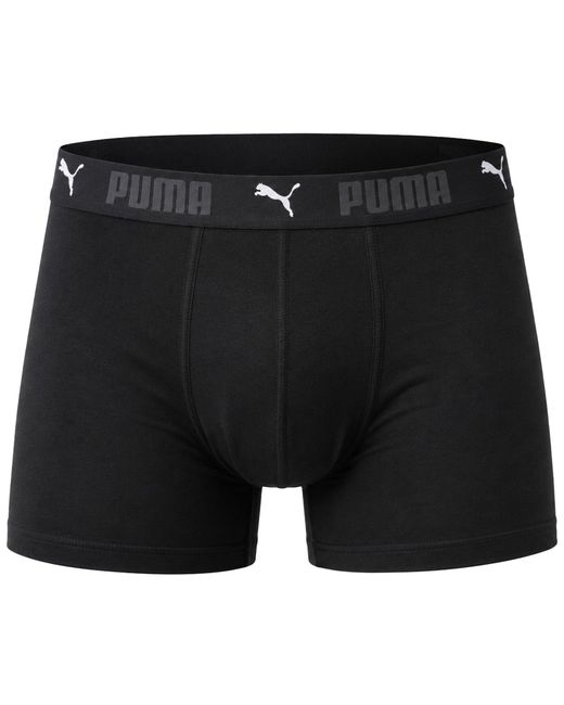 PUMA Black 2-Pack Sport Cotton Boxer Shorts for men