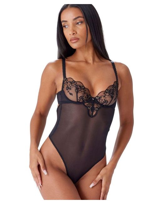 Gossard Black Vip Taboo Non Padded Balcony Body
