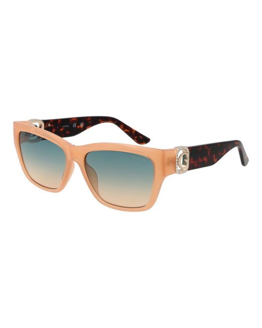 Guess Blue Beige Stainless Steel Sunglasses