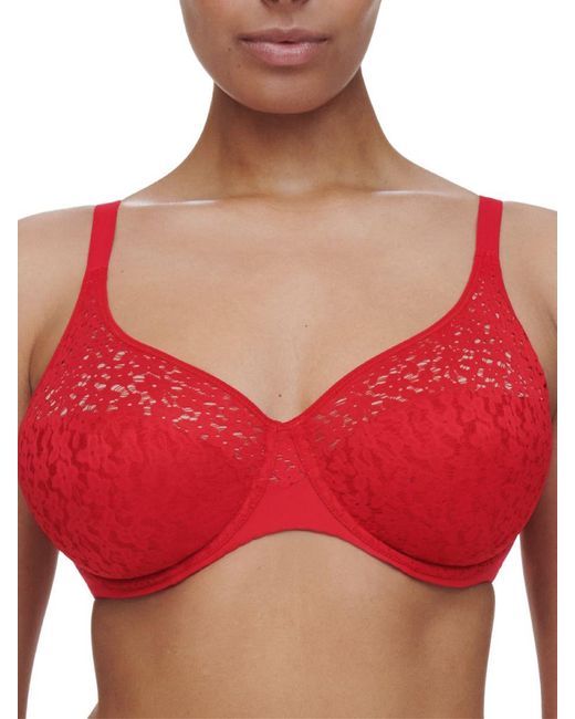 Chantelle Red Easy Feel Norah Covering Moulded Bra