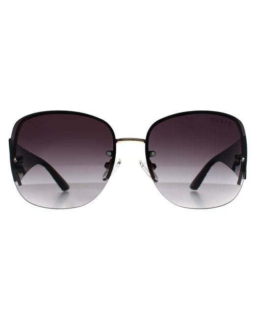 Guess Brown Rimless Smoke Gradient Go00034