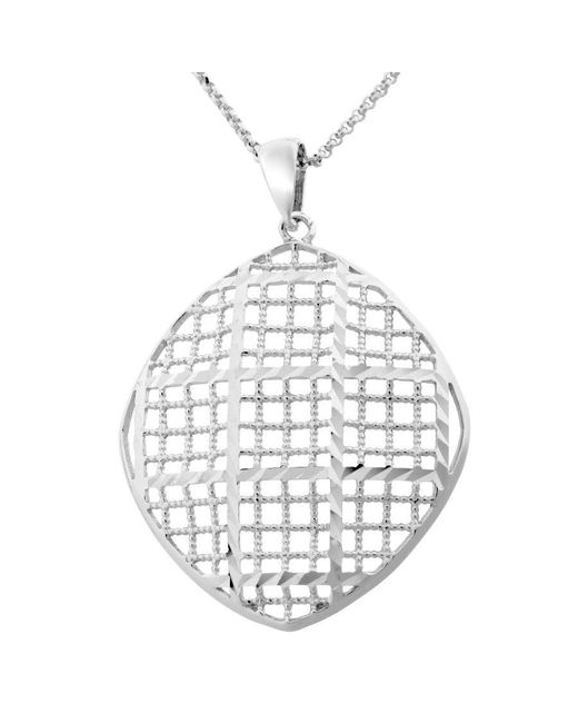 Orphelia Metallic 'Lilla' 925 Sterling Chain With Pendant