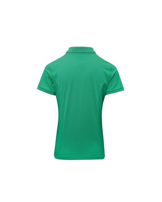 PREMIER Green Ladies Coolchecker Plus Polo Shirt (Kelly)