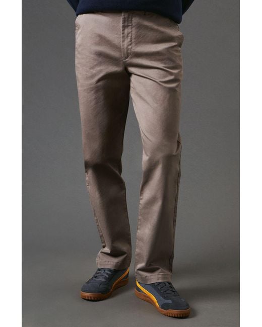 MAINE Black Premium Chino Trousers Regular Fit Cotton Blend All Seasons for men