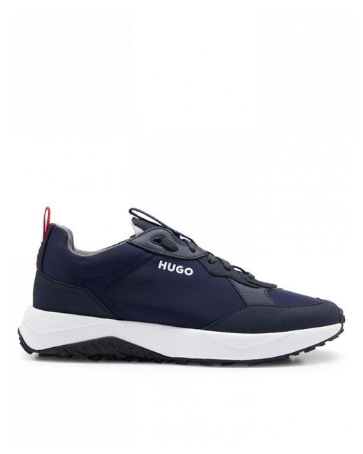 HUGO Blue Kane Runn Mixed-material Trainers With Eva Rubber Outsole for men