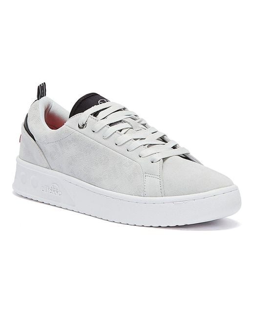 Ellesse Gray Mezzaluna Lunar Rock Trainers